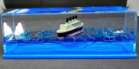Titanic Liquid Wave Cruise Ship,nautical Car Dashboard